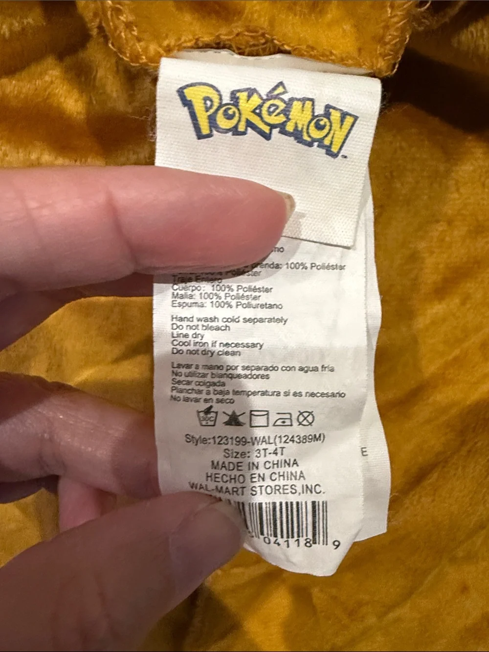 Pokemon Eevee costume child size 3T-4T
